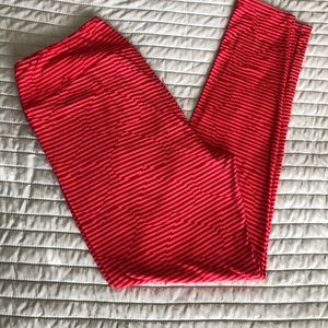 Heart stripped Lularoe leggings